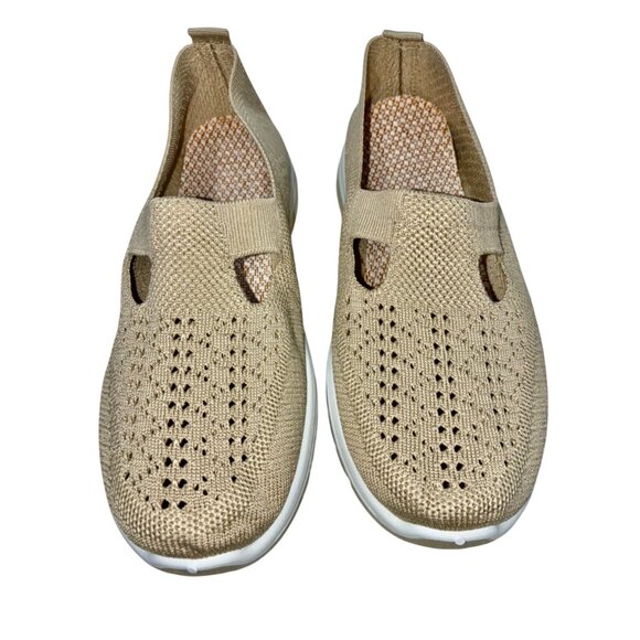 NWOT Saneggsry Casual Fashion Slip On Loafers Beige Canvas Sz 40, US 8 #h - Picture 4 of 7